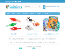 Tablet Screenshot of funbathtoys.co.uk